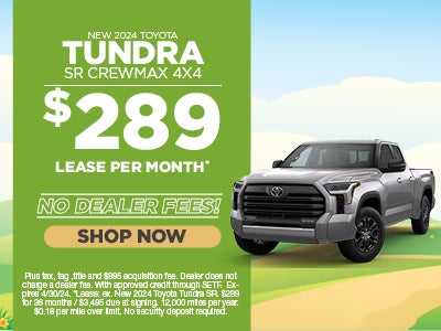 New 2024 Toyota Tundra SR Crewmax- $289 lease per month